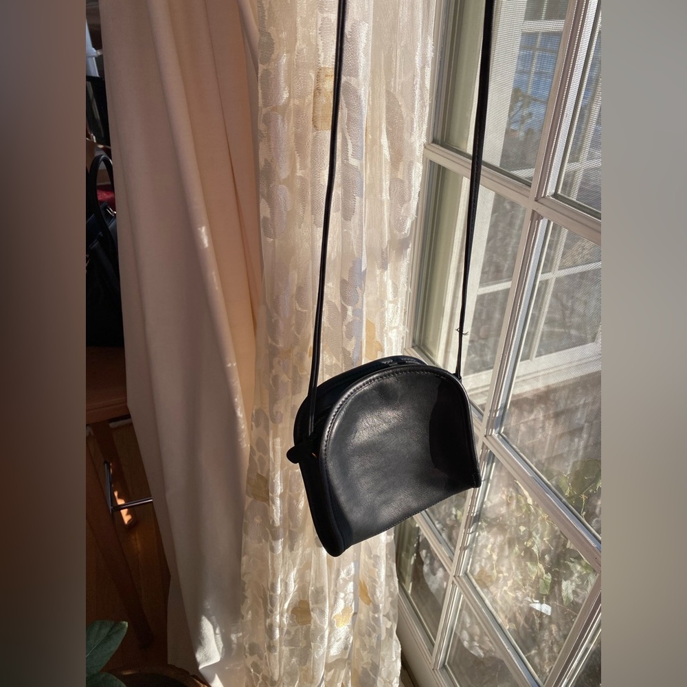 Vintage ‘99 COACH Abbie Black Leather Crossbody Bag Style No L9V-9017 - Picture 12 of 16